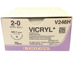 Sutura Vicryl 2-0 Ethicon intrecciata, assorbibile