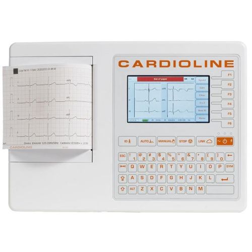 Elettrocardiografo Cardioline ECG100S con tastiera, cover, USB