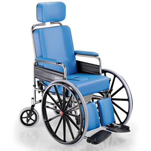 Sedia per disabili imbottita SURACE serie GRAZIA con Wc e ruote