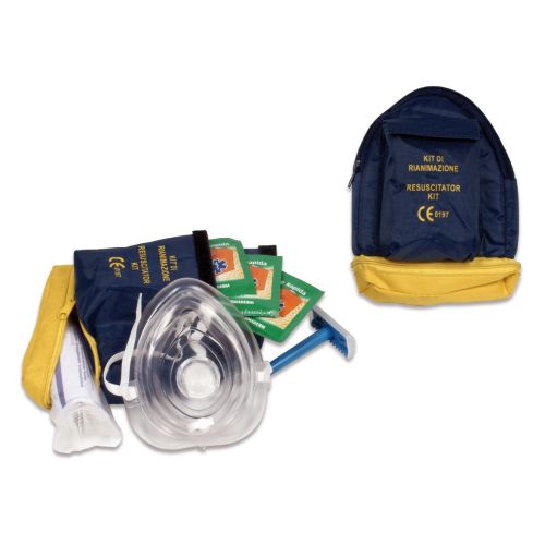 Kit rianimazione PVS® per defibrillatore, completo di custodia