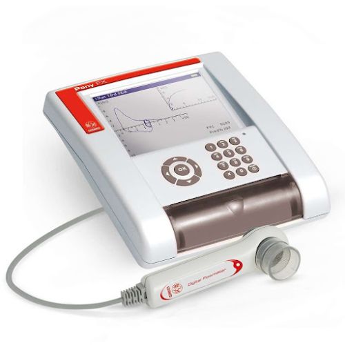 Spirometro portatile Pony FX con meccanica respiratoria (MIP/MEP)