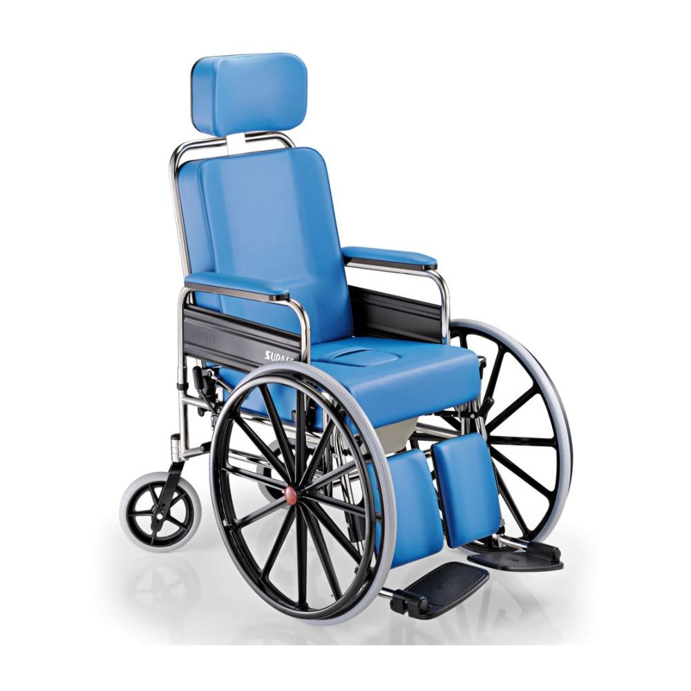 Sedia per disabili imbottita SURACE serie GRAZIA con Wc e ruote