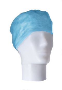 Cappellino chirurgico monouso in tnt, colore azzurro