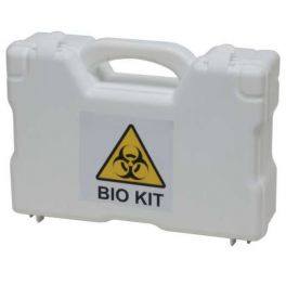 Kit di emergenza con polvere assorbente per raccolta di liquidi