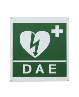 Cartello per defibrillatore "DAE" - 34 x 36 cm