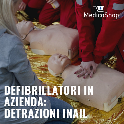Defibrillatori in azienda: detrazioni Inail
